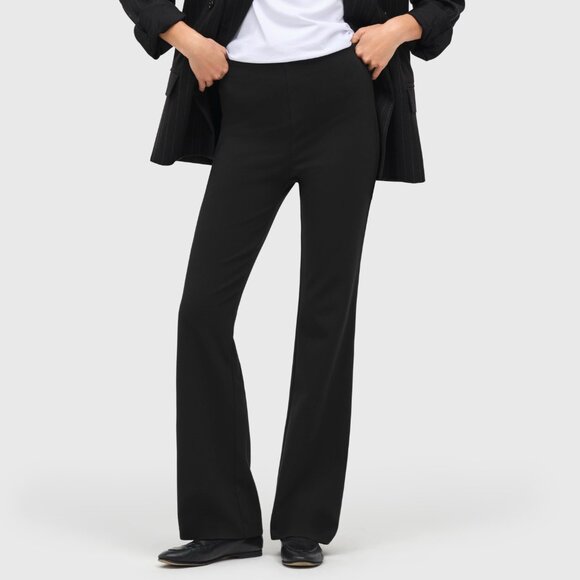 NWT MAC Flare Jump-in Trousers - 5219 - Black Sparkle - Size EU 40 (US 10) - Picture 1 of 15